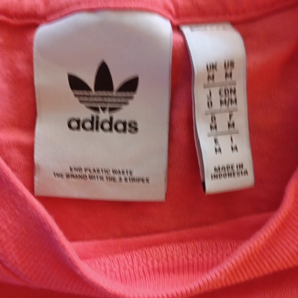 Adidas Men's Bright Coral Short Sleeve Tee - Picture 2 of 6